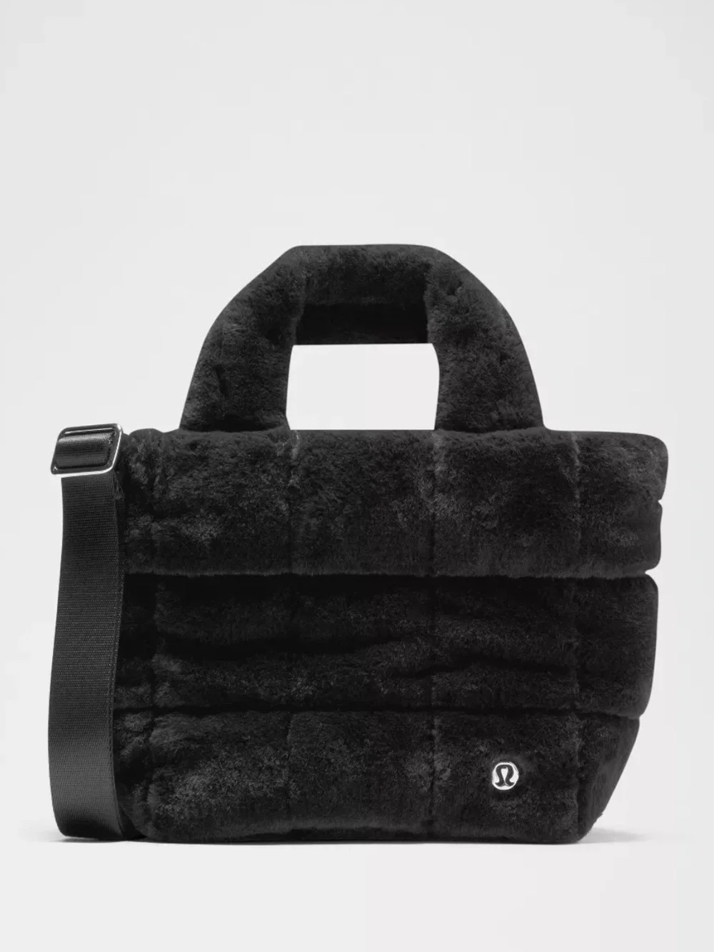Lululemon quilted grid tote bag mini 5L plush fleece tote bag crossbody NWOT